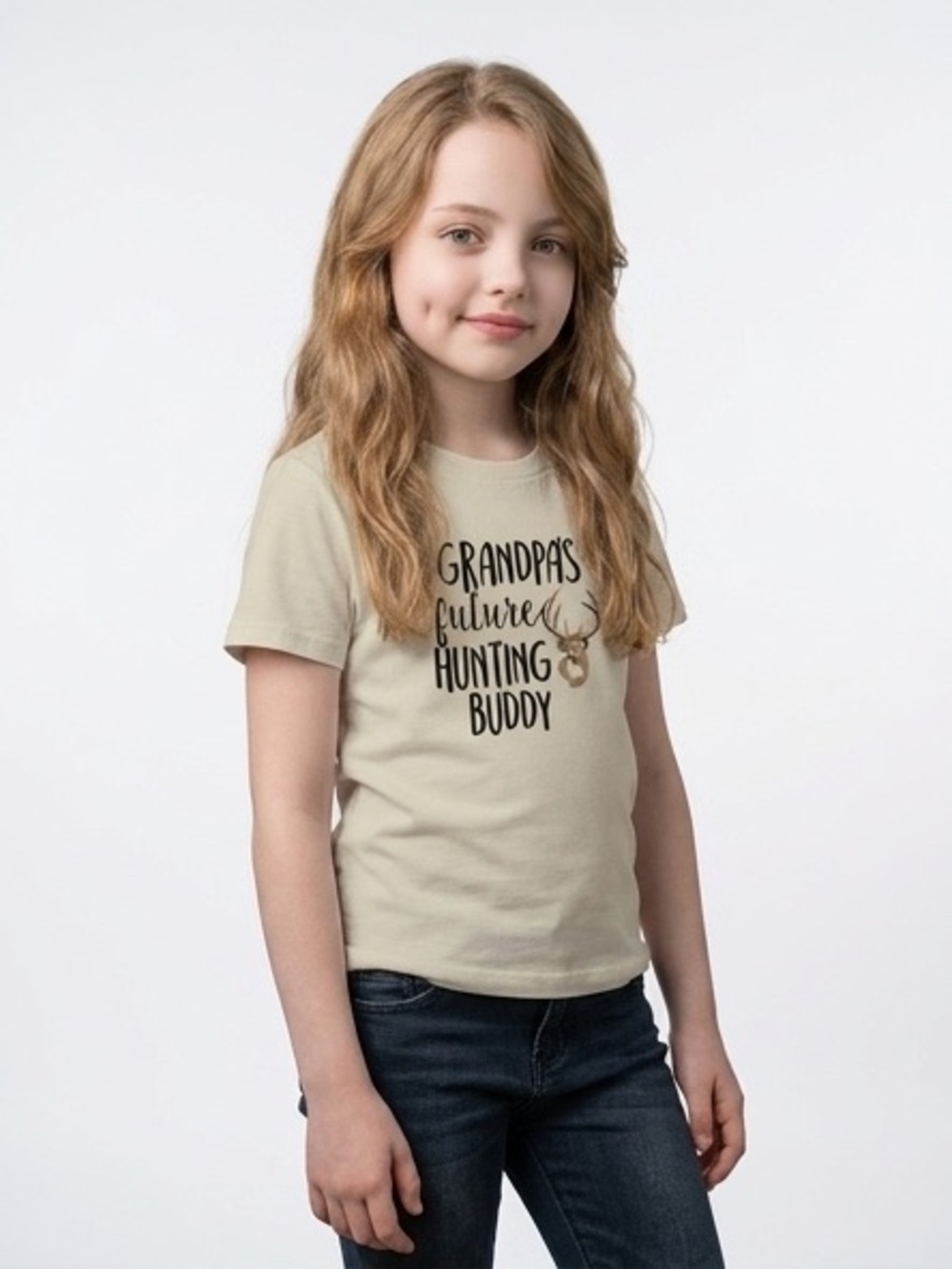 Custom Gender Neutral Unisex Grandpa’s Future Hunting Buddy kids youth t shirt